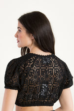 Kinga Mathe Dirndlbluse Kaira schwarz Getragen | Kinga Mathe Dirndl Blouse Kaira black worn