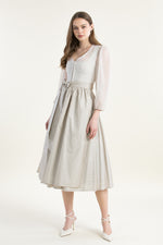 Kinga Mathe Hochzeitsdirndl Maranello creme Detail | Kinga Mathe wedding dirndl Maranello cream detail