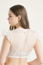 Kinga Mathe Dirndlbluse Kiki weiß Getragen | Kinga Mathe Dirndl Blouse Kiki white worn