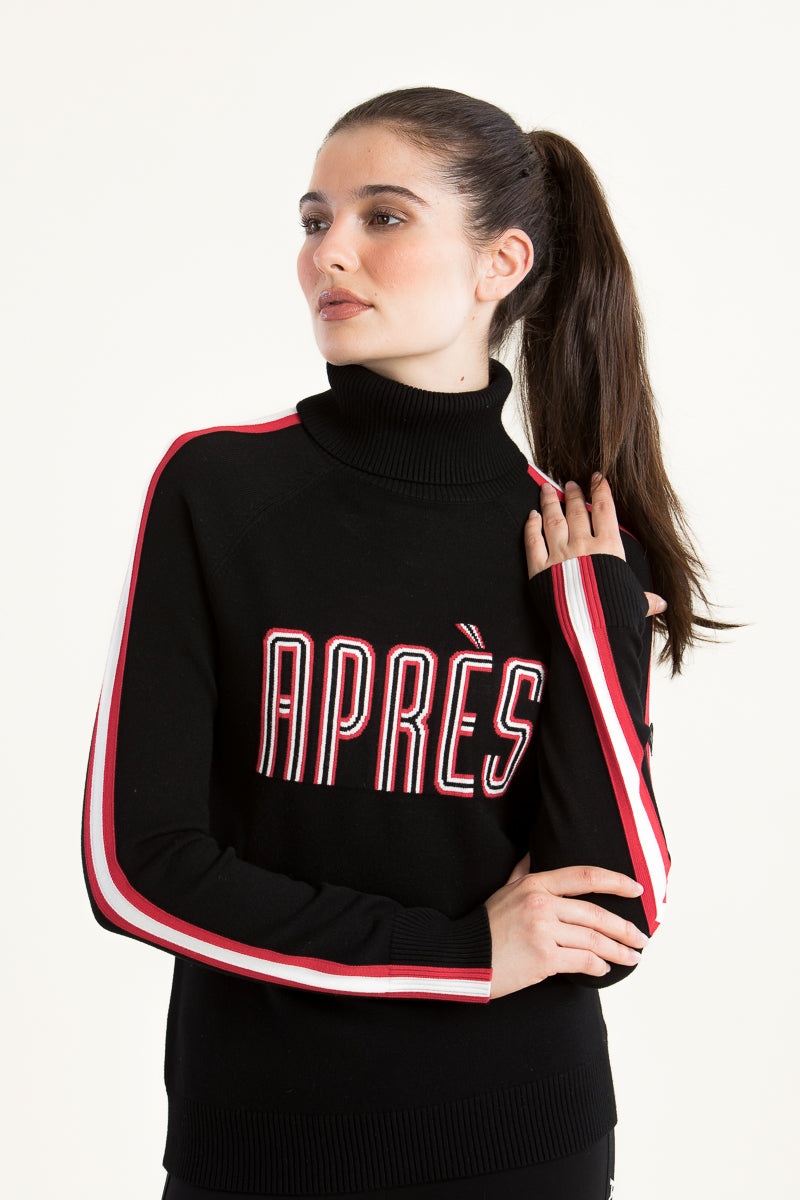 Krimson Klover Annika Turtleneck Sweater Black