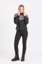 Krimson Klover Norwegerpulli Helena Schwarz Rückansicht | Krimson Klover Norwegian Pullover Helena Black back view