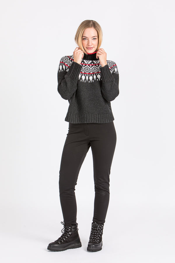 Krimson Klover Norwegerpulli Helena Schwarz Rückansicht | Krimson Klover Norwegian Pullover Helena Black back view