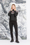 Krimson Klover Norwegerpulli Helena Schwarz Vorderansicht | Krimson Klover Norwegian Pullover Helena Black front view