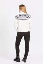 Krimson Klover Norwegerpulli Helena weiß Rückansicht | Krimson Klover Norwegian Pullover Helena white back view