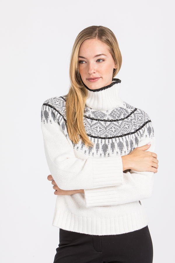 Krimson Klover Norwegerpulli Helena weiß Vorderansicht | Krimson Klover Norwegian Pullover Helena white front view