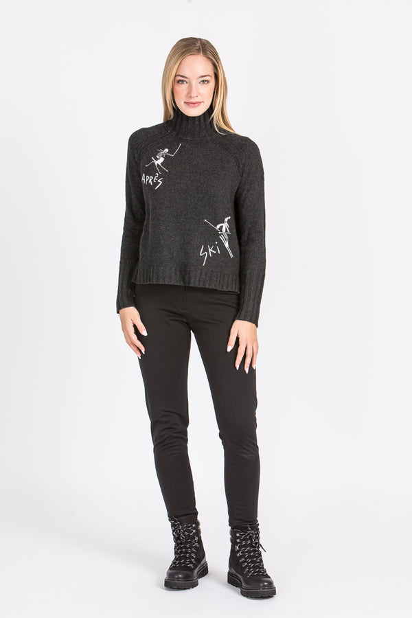 Krimson Klover Strickpullover Damen Janica Schwarz Rückansicht | Krimson Klover Women's Knit Sweater Janica Black back view
