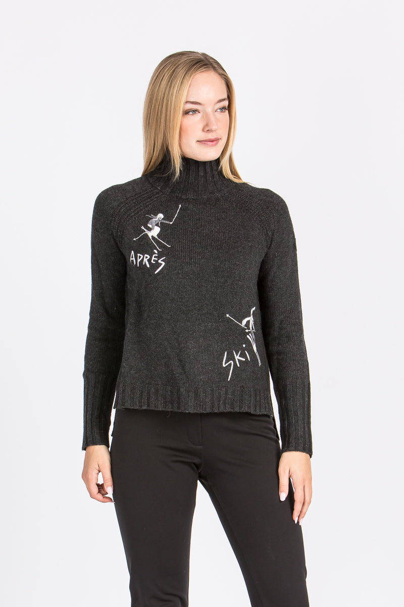 Krimson Klover Strickpullover Damen Janica Schwarz Detail | Krimson Klover Women's Knit Sweater Janica Black detail