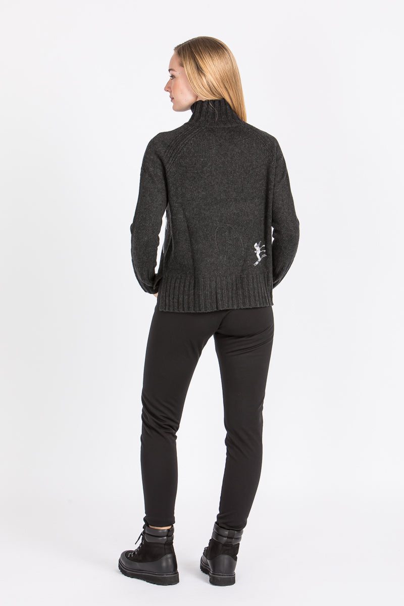 Krimson Klover Strickpullover Damen Janica Schwarz Getragen | Krimson Klover Women's Knit Sweater Janica Black worn