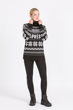 Krimson Klover Rollkragenpullover Simone schwarz Rückansicht | Krimson Klover roll neck sweater Simone black back view
