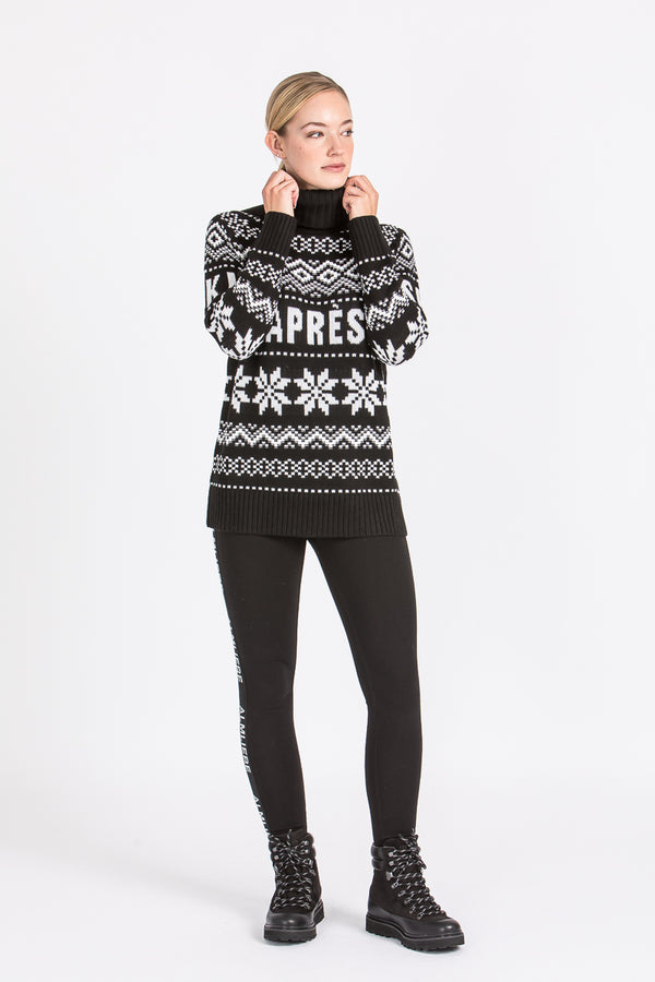 Krimson Klover Rollkragenpullover Simone schwarz Rückansicht | Krimson Klover roll neck sweater Simone black back view