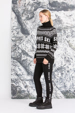Krimson Klover Rollkragenpullover Simone schwarz Detail | Krimson Klover roll neck sweater Simone black detail