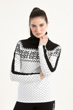 Krimson Klover Rollkragenpullover Sugarbush weiß Vorderansicht | Krimson Klover roll neck sweater Sugarbush white front view