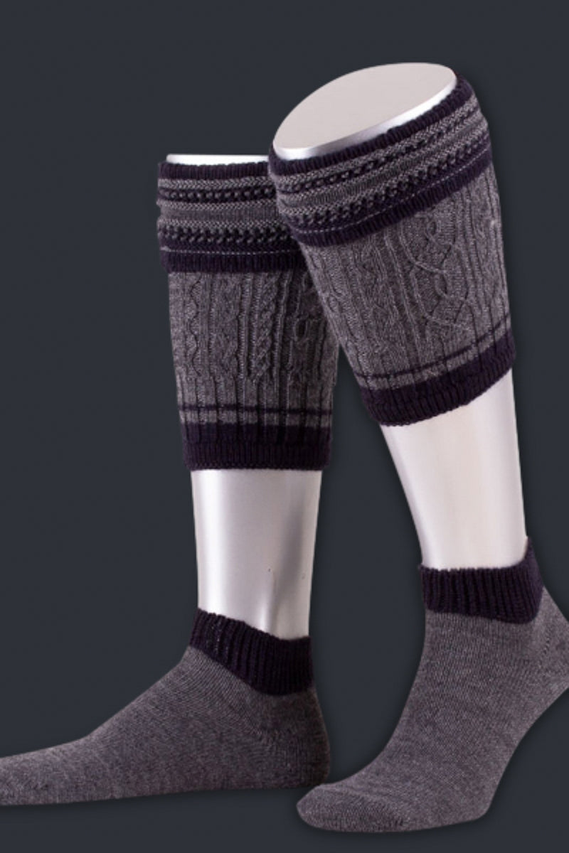 Lusana Loferlset L2451 Grau/Marine