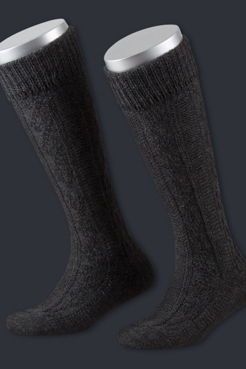 Lusana Kindersocken Anthrazit