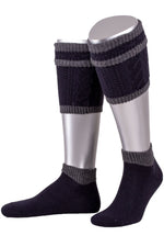 Lusana Loferlset Marine Grau Glatt