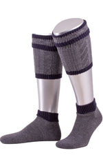 Lusana Loferlset Grau Marine Glatt