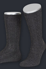 Lusana Trachten Schoppersocken Anthrazit