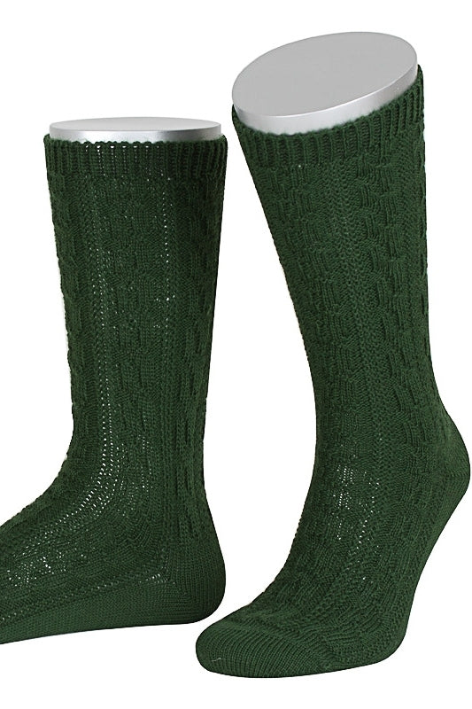 Lusana Trachtensocken Grün