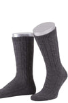 Lusana Trachtensocken Dunkelgrau