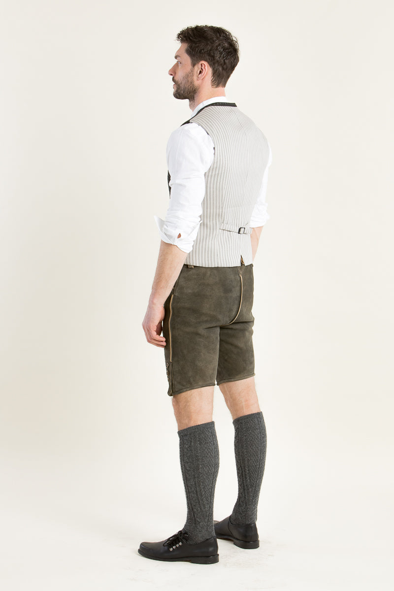 Ledergott Lederhose Leo antikbraun Getragen | Ledergott Lederhose Leo antique brown worn