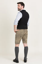 Ostarrichi Lederhose Sepp Inka Latz Detail | Ostarrichi Lederhose Sepp inka bib detail