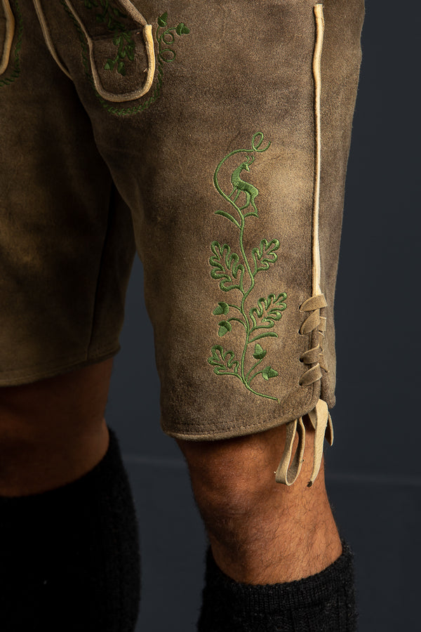 Ostarrichi Lederhose Sepp Inka Seitenansicht | Ostarrichi Lederhose Sepp inka side view