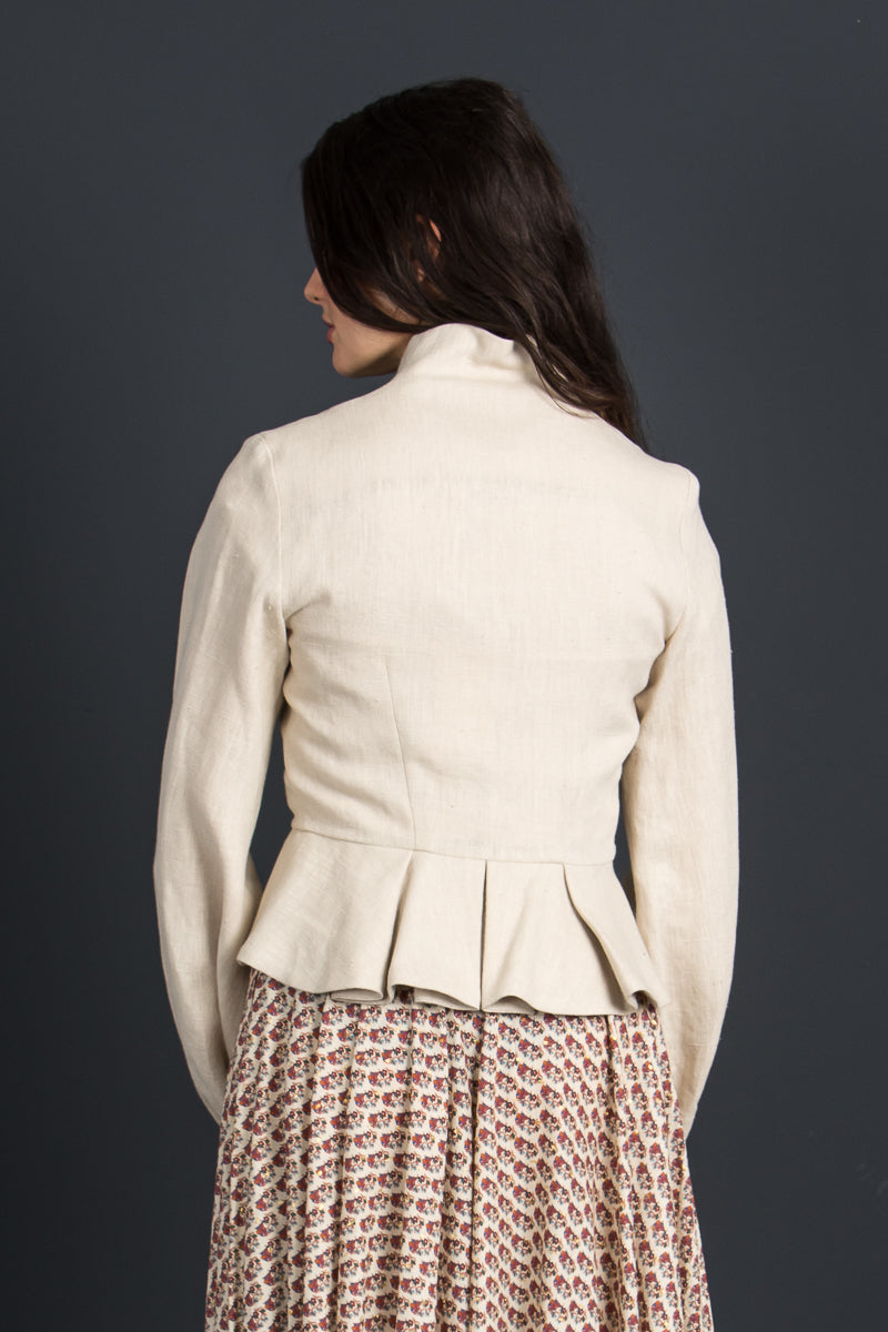Lena Hoschek Leinenjanker Margot cream Getragen | Lena Hoschek linen jacket Margot cream worn