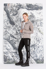 Liebling Kapuzenjanker Damen Katharina Marmor/Trüffel Detail | Liebling Women's Hooded Cardigan Katharina Marble/Truffle detail