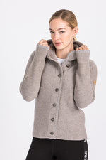 Liebling Kapuzenjanker Damen Katharina Marmor/Trüffel Detail | Liebling Women's Hooded Cardigan Katharina Marble/Truffle detail