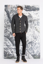 Liebling Strickjanker Martl Anthrazit Vorderansicht | Liebling knit jacket Martl Anthracite front view