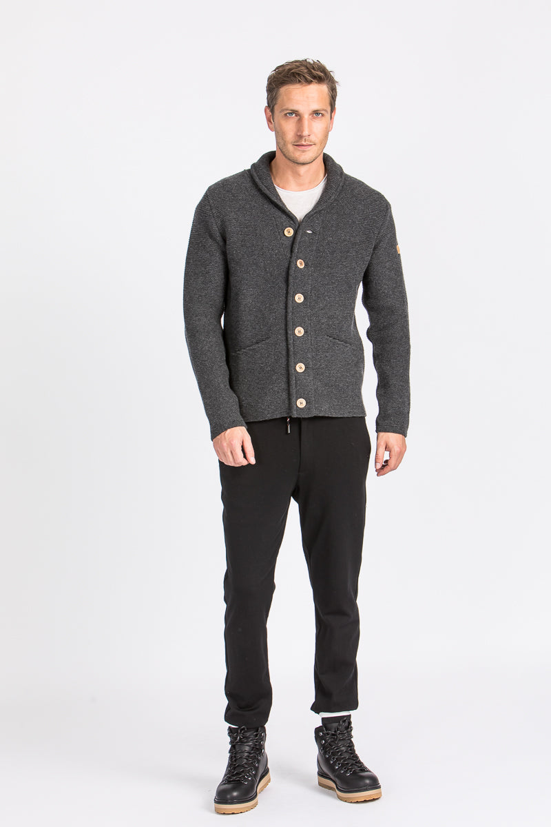 Liebling Strickjanker Martl Anthrazit Detail | Liebling knit jacket Martl Anthracite detail
