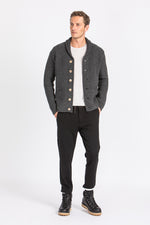 Liebling Strickjanker Martl Anthrazit Getragen | Liebling knit jacket Martl Anthracite worn
