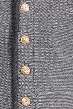 Liebling Strickjanker Thomas Stehkragen grau Getragen | Liebling knitted janker Thomas stand-up collar grey worn