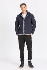 Liebling Kapuzenjanker Thomas navy/grau