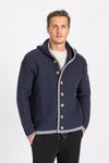 Liebling Kapuzenjanker Thomas navy/grau