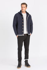 Liebling Kapuzenjanker Thomas navy/grau