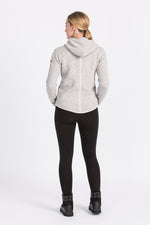 Liebling Kapuzenjanker Vera light kiesel/natur Detail | Liebling hooded knit jacket Vera light pebble/natural detail