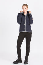 Liebling Kapuzenjanker Vera navy/grau Detail | Liebling Kapuzenjanker Vera navy/grey detail
