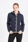 Liebling Kapuzenjanker Vera navy/grau Vorderansicht | Liebling Kapuzenjanker Vera navy/grey front view