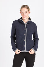 Liebling Kapuzenjanker Vera navy/grau Vorderansicht | Liebling Kapuzenjanker Vera navy/grey front view
