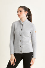 Liebling Strickjacke Anna kiesel Vorderansicht | Liebling Knit Jacket Anna pebble front view