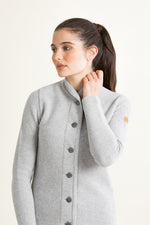 Liebling Strickjacke Anna kiesel Rückansicht | Liebling Knit Jacket Anna pebble back view