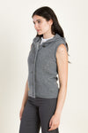 Liebling Kapuzenjanker Ronja anthrazit Vorderansicht | Liebling hooded knit jacket Ronja anthracite front view