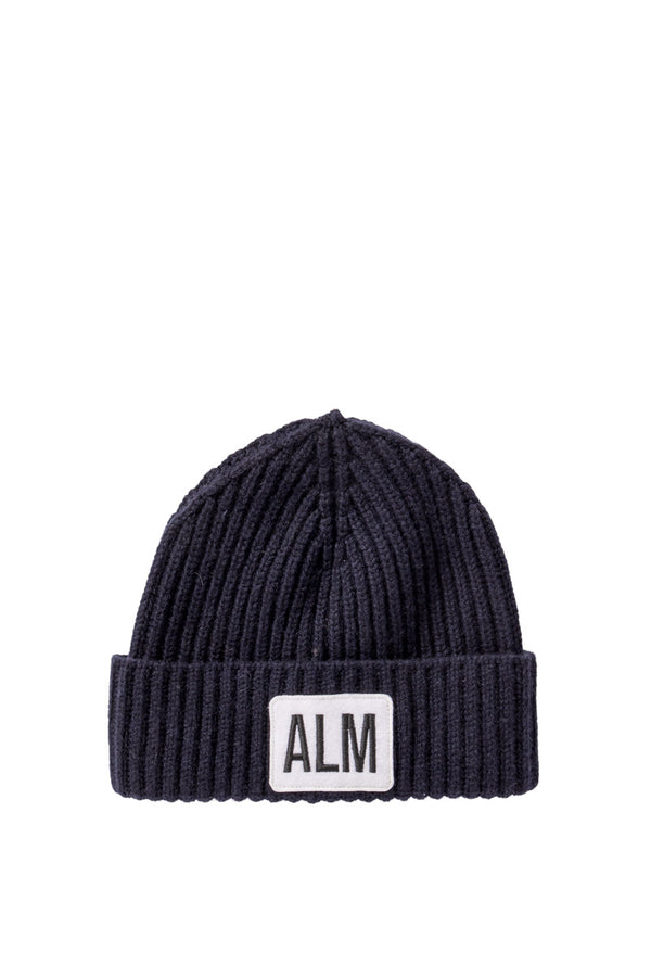 Almliebe Kaschmir Mütze Low navy