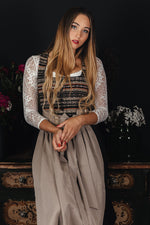 Almliebe Dirndl Strawanzer Resi gestreift