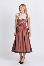Madame Marie Dirndl Thalina bordeaux Detail | Madame Marie Dirndl Thalina bordeaux detail