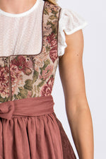 Madame Marie Dirndl Thalina bordeaux Detail Schürze | Madame Marie Dirndl Thalina bordeaux apron detail