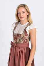 Madame Marie Dirndl Thalina bordeaux Detail Mieder | Madame Marie Dirndl Thalina bordeaux bodice detail