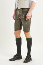 Meindl Hirschlederhose Hocharn altschwarz Vorderansicht | Meindl Hirschlederhose Hocharn black front view