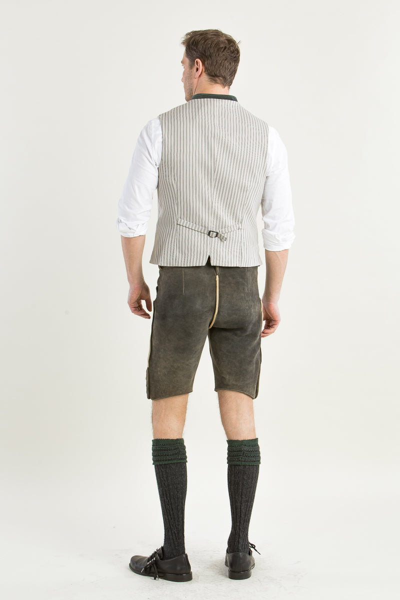 Meindl Hirschlederhose Hocharn altschwarz Getragen | Meindl Hirschlederhose Hocharn black worn
